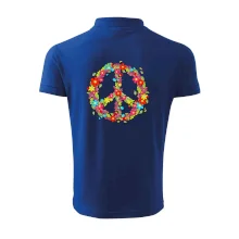 Peace symbol červené květiny