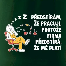Dělník - Předstírám že pracuji, protože firma předstírá, že mě platí