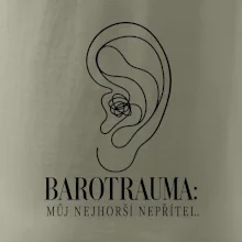 Barotrauma můj nejhorší nepřítel ucho s uzlem v lince