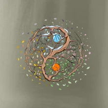 Yin & Yang strom - zima, léto