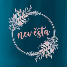 Nevěsta květinový kruh růžový