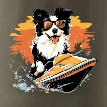 Border Kolie na vodním skútru