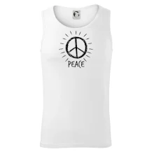 Peace symbol černobílý