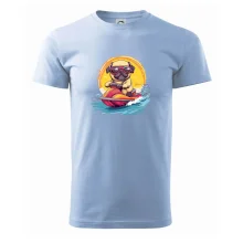 Mops na vodním skútru