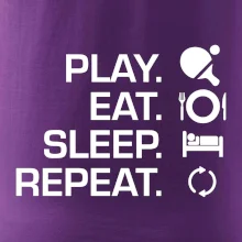 Stolní tenis - eat sleep