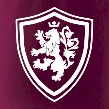 Český lev erb na prsu a na zádech