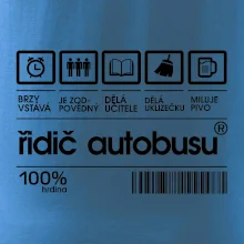 Čárový kód řidič autobusu