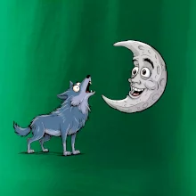 Parové triko - Vlk a měsíc