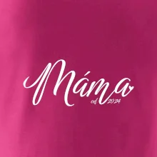 Máma od roku -  psací písmo