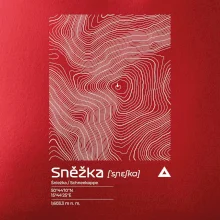 Sněžka - vrstevnice v obdélníku