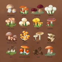 Atlas hub - triko s houbami