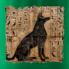 Egyptské hieroglyfy pes