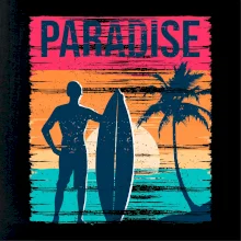 Paradise - barevný čtverec