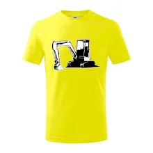 Bagr bez nápisu černobílý