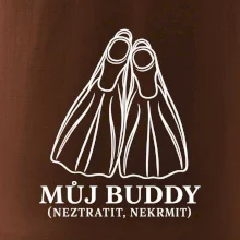 Můj buddy dvě překřížené potápěčské ploutve