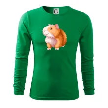 Morče - kreslené, bílo oranžové