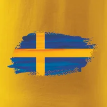 Švédská vlajka kreslená