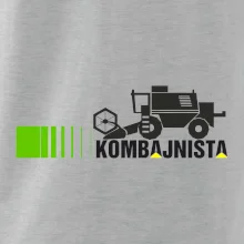 Kombajnista zelená a žlutá