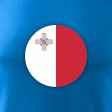 Vlajka Malta kulatá velká
