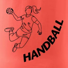 Handball nápis šikmo 1