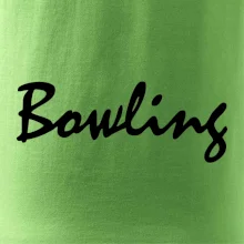 Bowling nápis psací