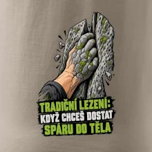Tradiční lezení se spárou v těle