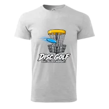 Discgolfový koš s letícím diskem eat sleep repeat
