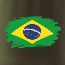 Brazílie vlajka štětkou