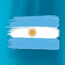 Argentina vlajka kreslená štětkou