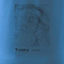 Trosky - vrstevnice v obdélníku