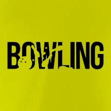 Bowling nápis kuželky