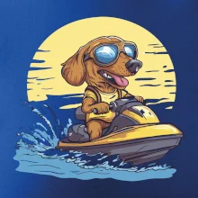 Jezevčík na vodním skútru