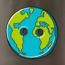 Planeta země knoflík (Pecka design)