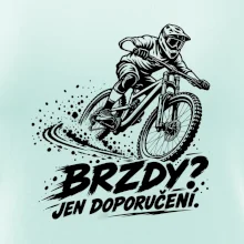 Brzdy jen doporučení - biker v zatáčce