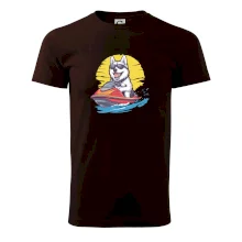 Husky na vodním skútru