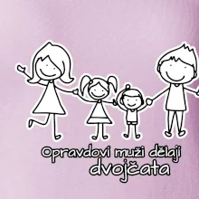 Opravdoví muži dělají dvojčata - holka kluk