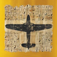 Egyptské hieroglyfy letadlo