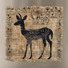 Egyptské hieroglyfy srnka