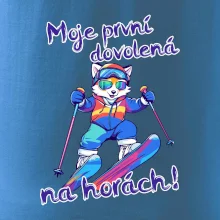 Moje první dovolená na horách modrá liška