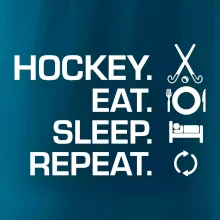 Pozemní hokej eat sleep repeat