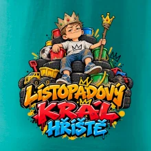 Listopadový král dětského hřiště na trůnu