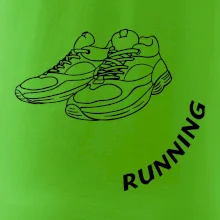 Running nápis šikmo