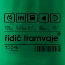 Čárový kód Řidič tramvaje