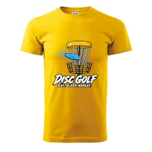 Discgolfový koš s letícím diskem eat sleep repeat
