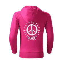 Peace symbol černobílý