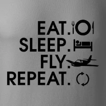 Eat sleep fly repeat
