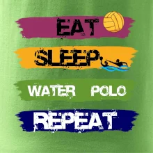 Eat sleep watter polo barevné