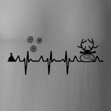 EKG Vánoce Vločky a sob