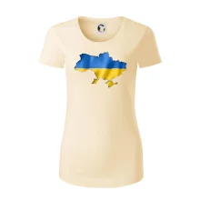 Ukrajina vlajka mapa