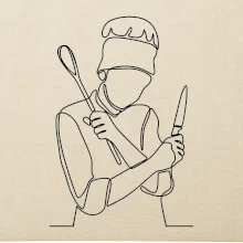 Kuchař jedním tahem